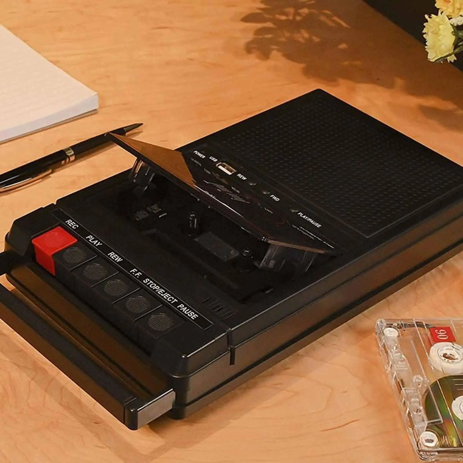 Portable Cassette Player with Headphone Jack Gift Small High Performance Lightweight Tape Player for Outdoor Travel Home Adults