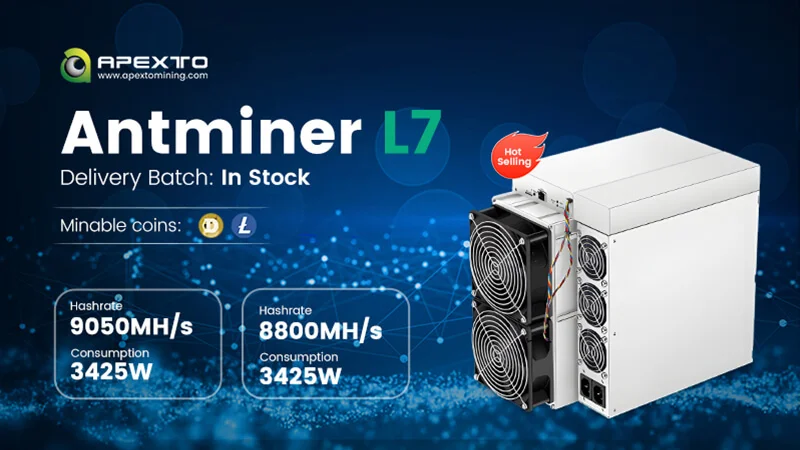 КУПИТЬ 5, ПОЛУЧИТЕ 3 БЕСПЛАТНО Новый Antminer L7 9500MH/s Litecoin Miner, LTC Doge Coin Miner Crypto Mine