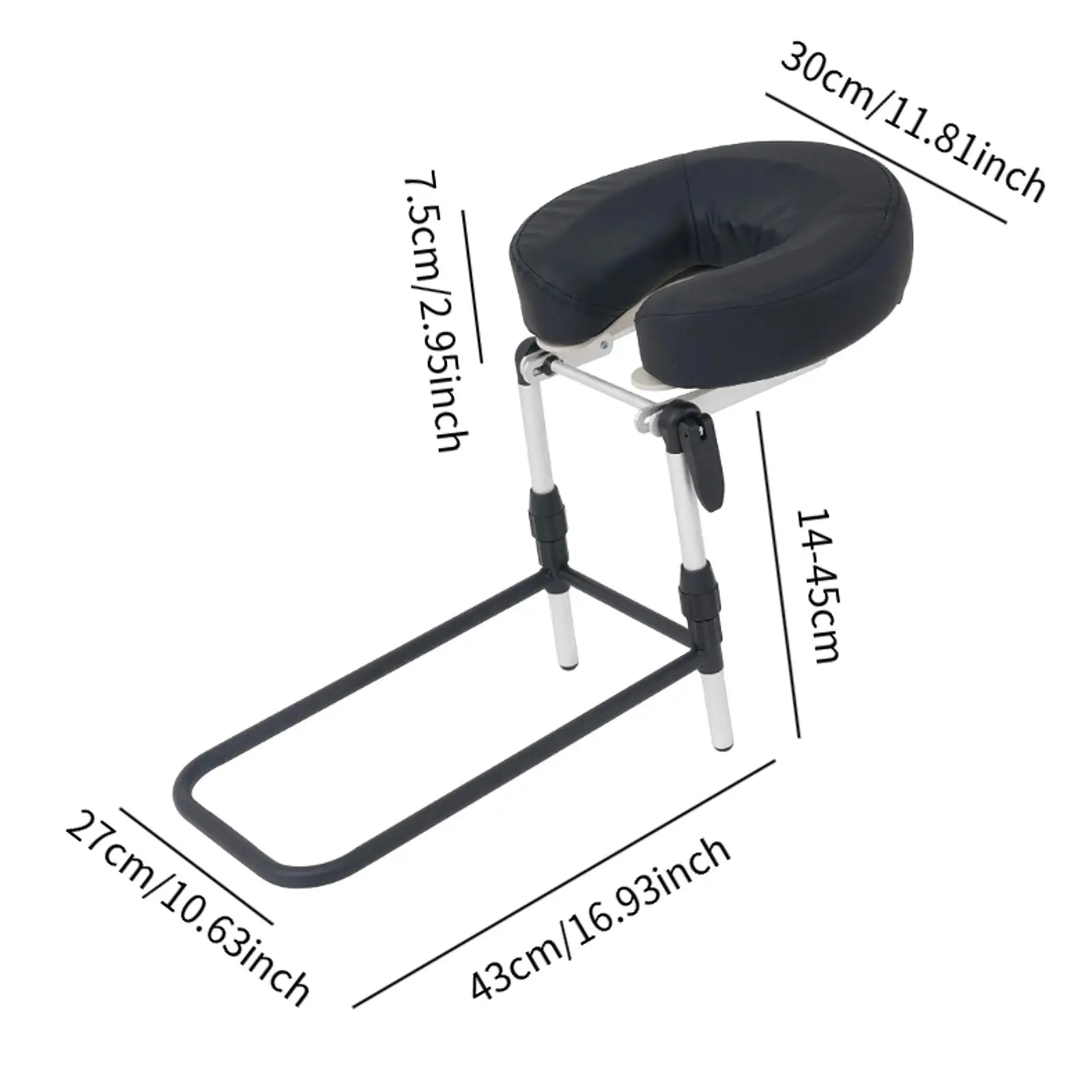 طقم مسند رأس التدليك وسادة للوجه لأسفل لمعدات المرتبة متعددة الوظائف لدعم مهد الرأس وضبط سرير التدليك وصالونات السبا #6