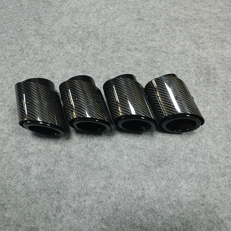 For BMW G90 G99 M5 Exhaust Pipe Muffler Tip Tail Throat Rear Nozzles Carbon Fiber 304 Stainless Steel Rear Nozzles 1 Piece view 3