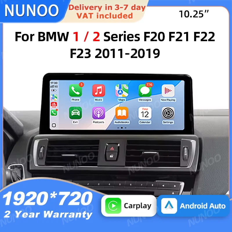 Image of 1920*720 Multimedia-Touchscreen für BMW 1er 2er Serie F20 F21 F22 F23 2011-2016 NBT Wireless Carplay Android Auto Radio Player