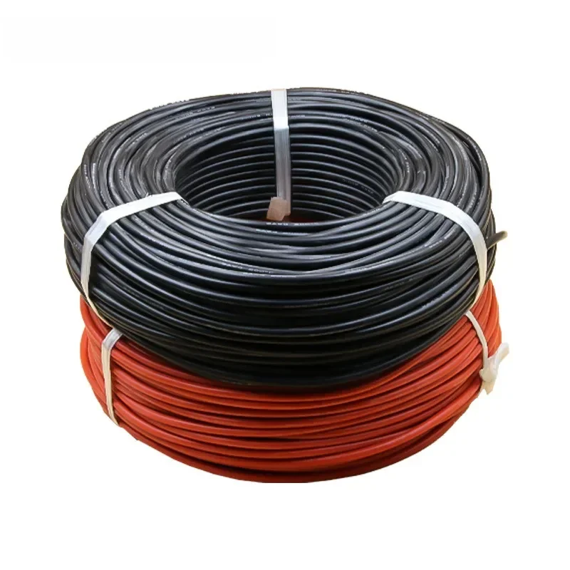 Czerwony + czarny kabel słoneczny przewód fotowoltaiczny 1500 V 12/10 AWG 4mm2 6mm2 kabel cynowana miedź XLPE płaszcz do paneli fotowoltaicznych — zdjęcie 2