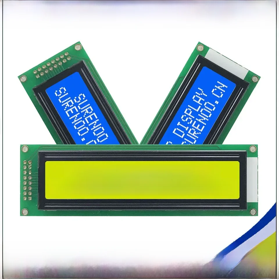 Surenoo 242 24X2 2402 Moduł znakowy LCD Ekran wyświetlacza LCM Niebieski Żółty Zielony z podświetleniem LED — zdjęcie produktu 7