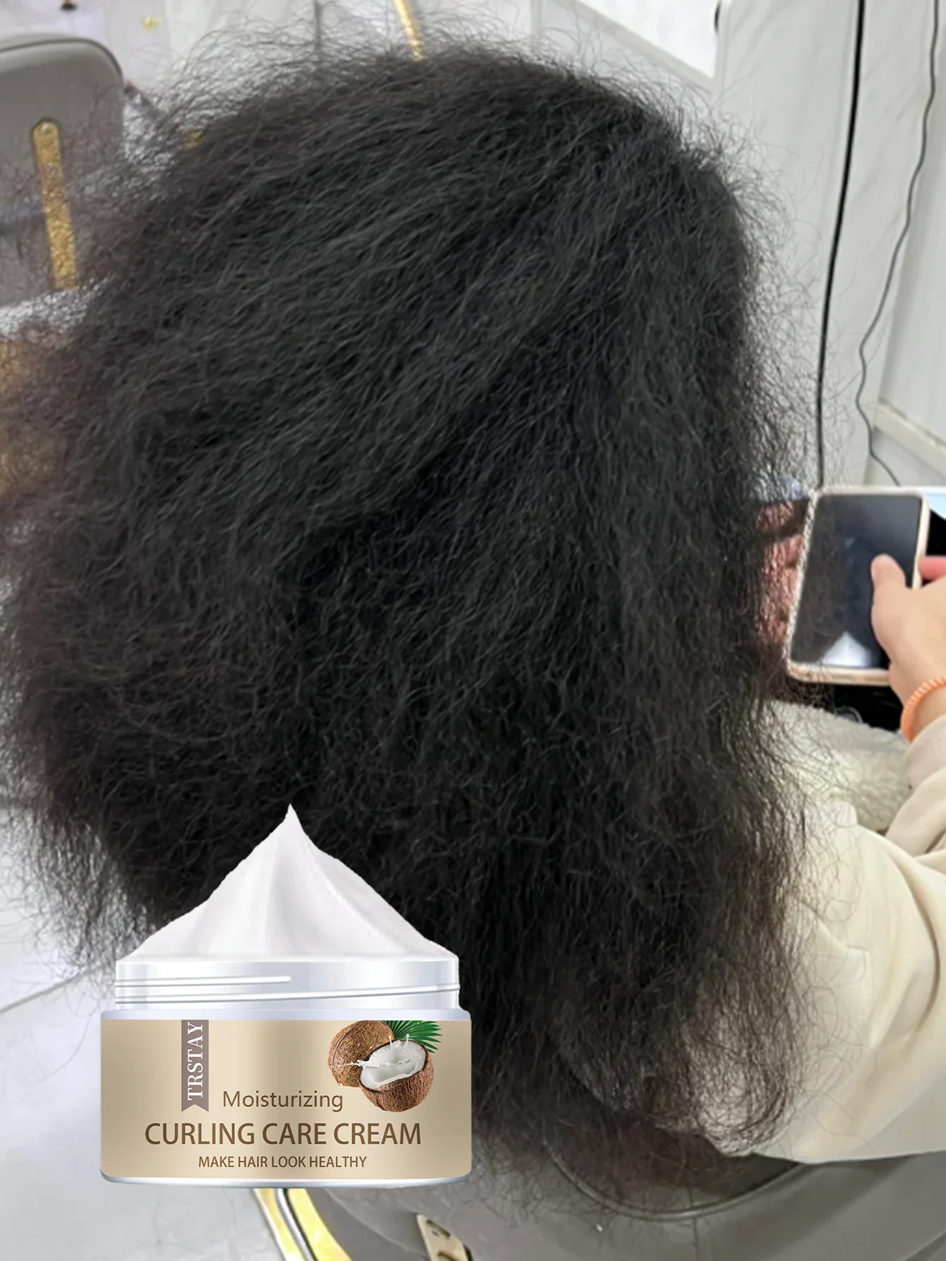 Moisturizing Hair Treatment for Dry Damaged Hair Deep Hydration Repair Nourishing Care Smoothing Frizz Control Strengthening Spl - Image 6