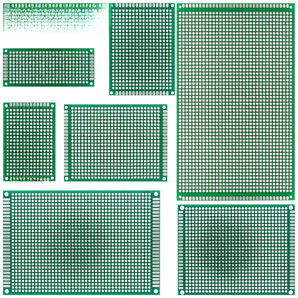 7x9 6x8 5x7 4x6 3x7 2x8cm Double face Prototype bricolage Circuit imprimé universel carte PCB Protoboard 4*6 6*8 5*7 3*7