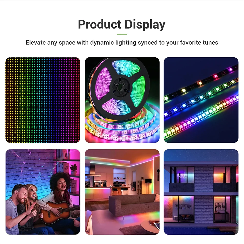 SP530E WiFi Alexa بلوتوث LED تحكم SP630E دعم PWM أحادية اللون CCT RGB RGBW RGBCCT أو SPI TTL IC رقاقة LED قطاع/ماتريكس