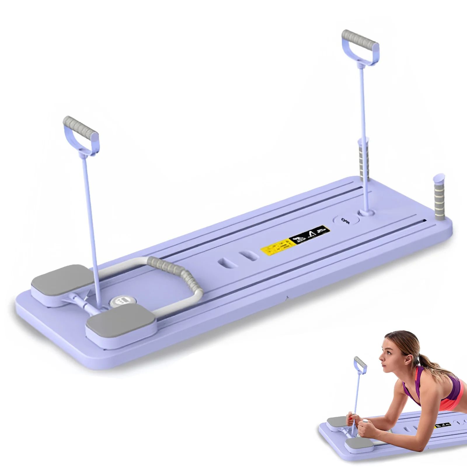 Multifunktionales Fitnessbrett, Bauchbrett, Push-Up-Platte, Pilates-Board, Ab-Board, Reformer Fitness, Core Workout