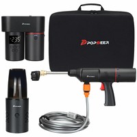 POPDEER PD-E Pro Multifunctional Four-in-One Wireless Air Pump, Car Washer Gun, Vacuum Cleaner, Wireless Charger