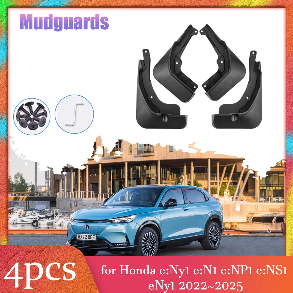 Mudflaps for Honda e:Ny1 e:N1 e:NP1 e:NS1 2022~2025 Car Mud Flaps Splash Guards Cover Mudguards Front Rear Fender Accessories