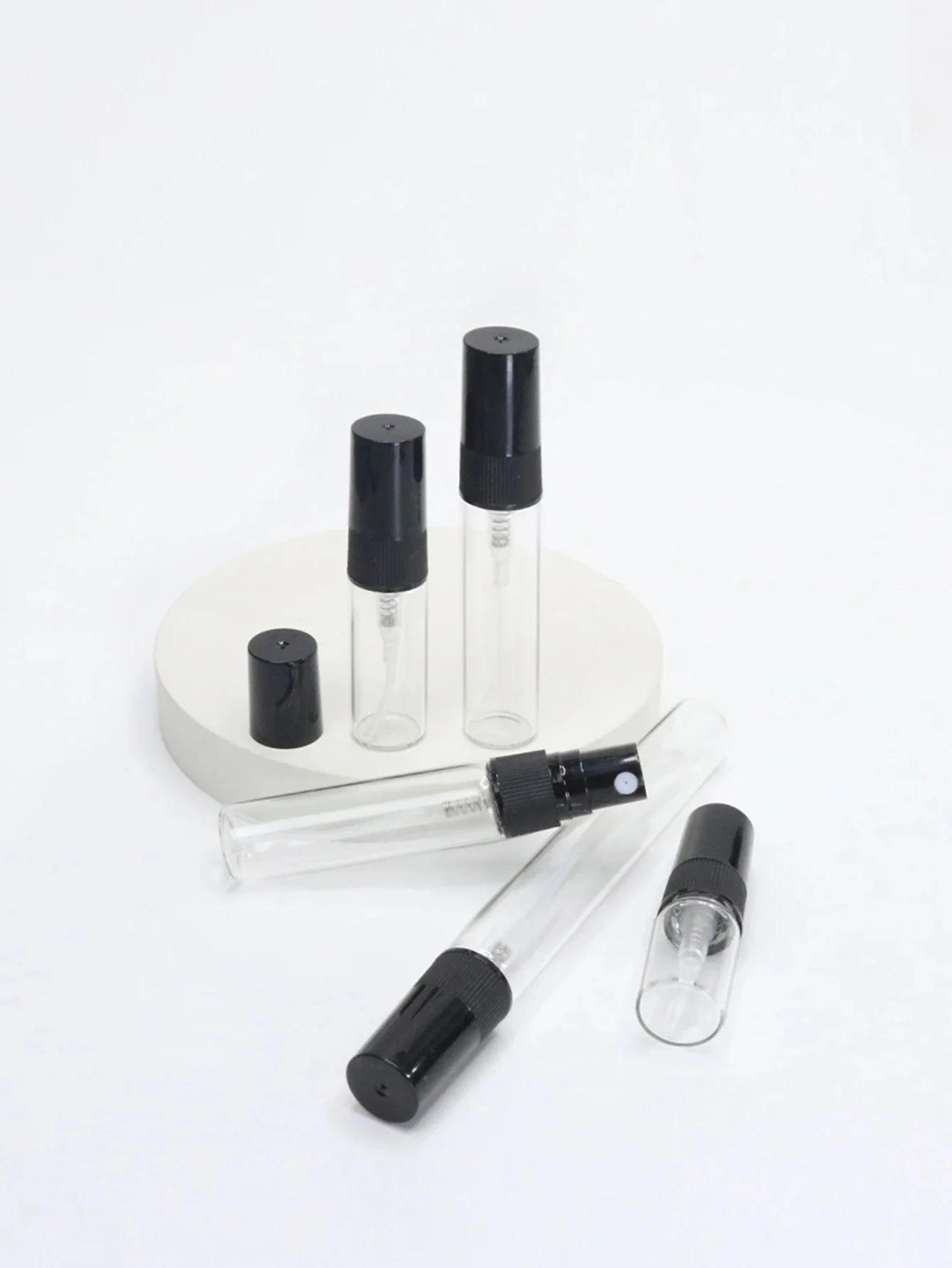 8 stks 2 ml glazen spuitfles, 3 ml draagbare parfumflesje, 5 ml lege hervulbare cosmetica container, 10 ml Keulen reisfles - afbeelding 2