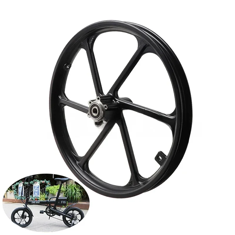 AliExpress 16 Inch Aluminum alloy Wheel Hub 16x1.75 Disc Brake Front Rim For CMS BIKE F16 F16-PLUS Electric Bike Scooter Folding Bicycles