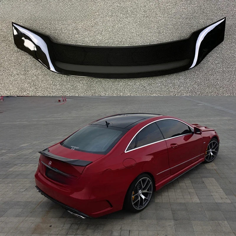 W207 C207 Carbon Fiber Kofferbak Spoiler R Stijl Wing Voor Mercedes E Klasse Coupe 2010 - 2016 E200 E250 E300 e350 - afbeelding 2