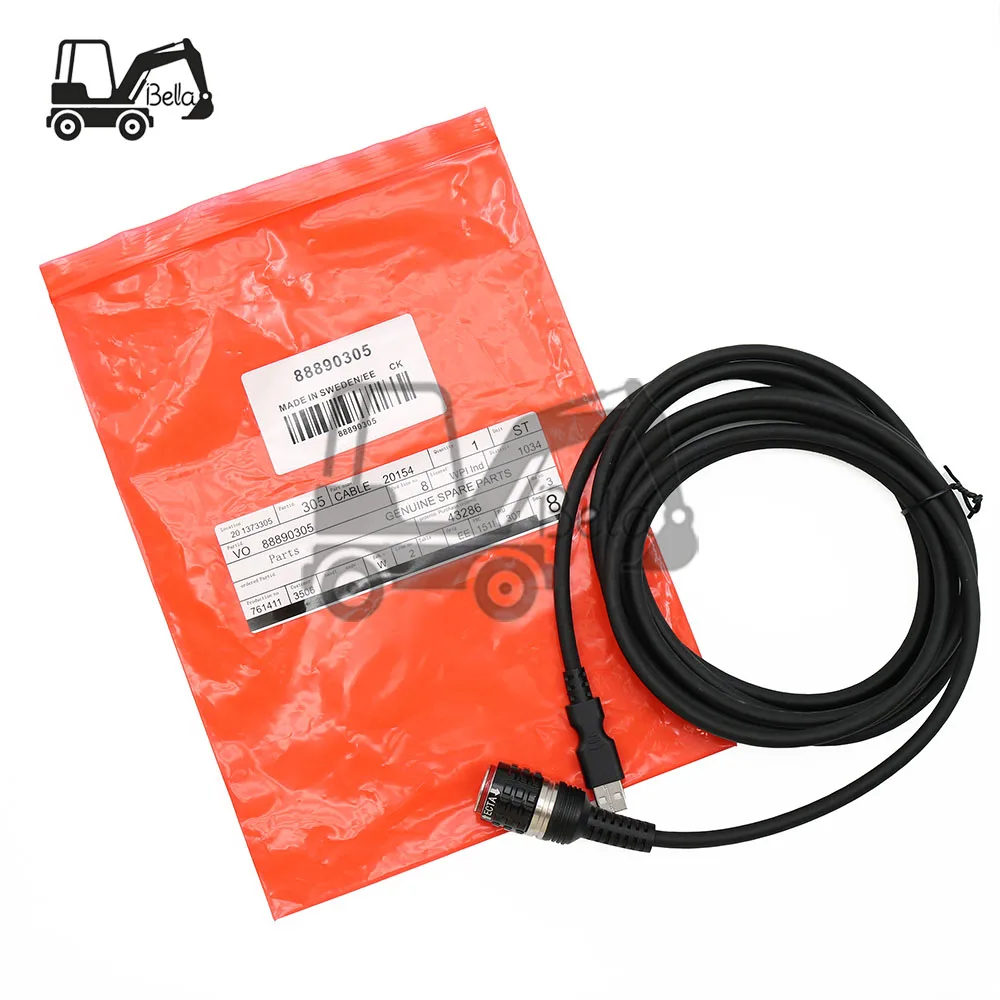88890305 USB Aviation plug test wiring harness interface main test Adapter cable for VOLVO VocomⅠ or vocomⅡ diagnostic tools