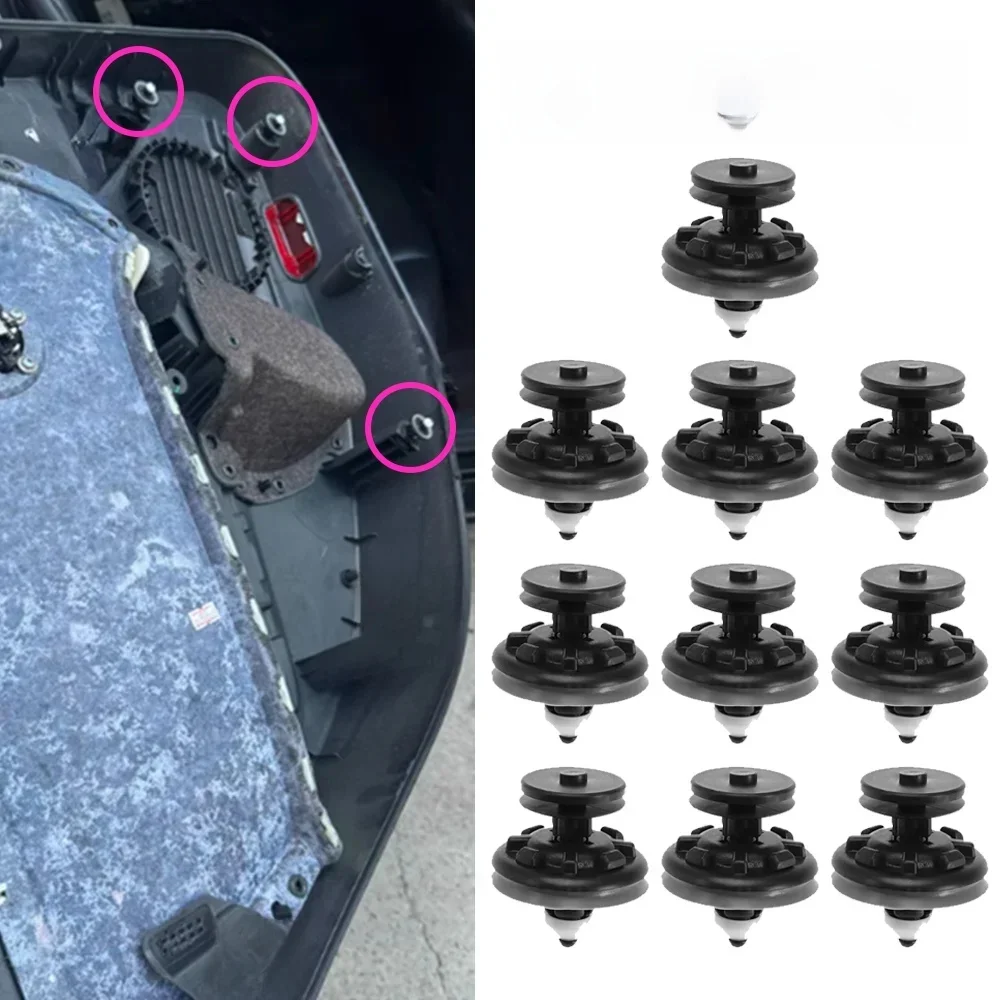 Clips de panneau de garniture de carte de porte automatique intérieure, 6Q0868243, 6Q08-68243, Volkswagen VW Passat Gods, 2006, 2007, 2008, 2009, 2010, Nouveau, 10 pièces