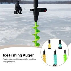 Ice Drill Auger Nylon Electric Metal 8 Inches Portable Fast Cutting Ice Auger for Lakes Fishing Winter Sports Outdoor Supplies