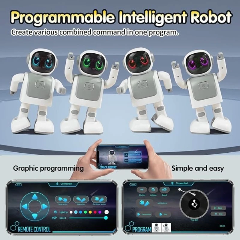 Intelligent Walking Dancing Robot Intelligent Astronaut Bluetooth Speaker Intelligent Programming Robot Adult and Child Compa