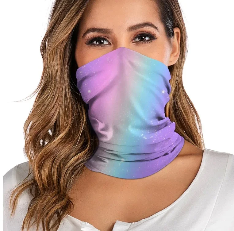 AliExpress 3D digital printed women's outdoor Bandana Breathable Face Scarf Fishing Cycling Sport Elastic Tube Neck Gaiter headband scarf