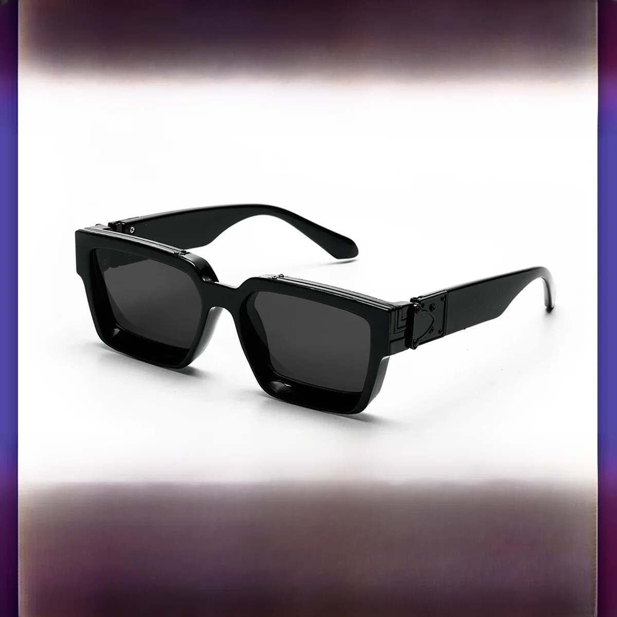 Ruiao Retro Schwarz Millionär Shades Luxus Sonnenbrille 2024 Für Männer Designer Berühmte Marke