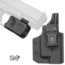 Mini Gun Light,Fit Compact Size Glock G42,G43,G48,G2C,G3C,G19,G17,Hellcat,P365,P365XL,Pistol 150Lumens Handgun Flashlight,Models