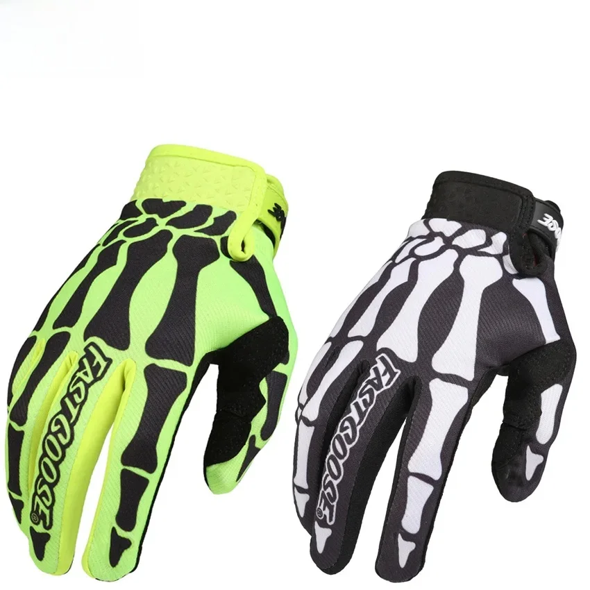 FASTGOOSE Skeleton Handschuhe Motorrad Motocross Off Road MX BMX MTB ATV Guantes Moto Fahrrad Touchscreen Radfahren Handschuhe