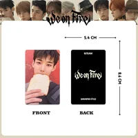 &TEAM Character Props TEAM WE ON FIRE Photocard High Quality INS Style Double Sides Printing LOMO Card K NICHOLAS FUMA Fans Gift 2