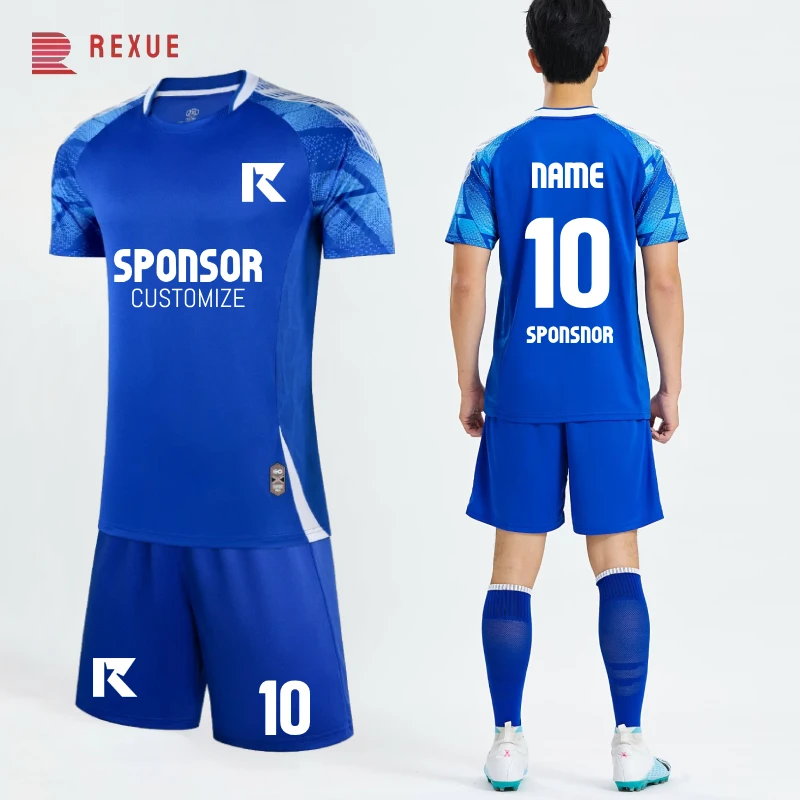 25-26 Football Kits Men Kids Home Away Soccer Jersey Sets Short Sleeve Custom Made With Your Own Logo Name Number Training Suits