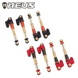 MEUS RC Model Car Retractable Lengthened Shock Absorber Ajustable Spring Damper Shocks 43-48MM for Axial SCX24 JEEP 9081 C10