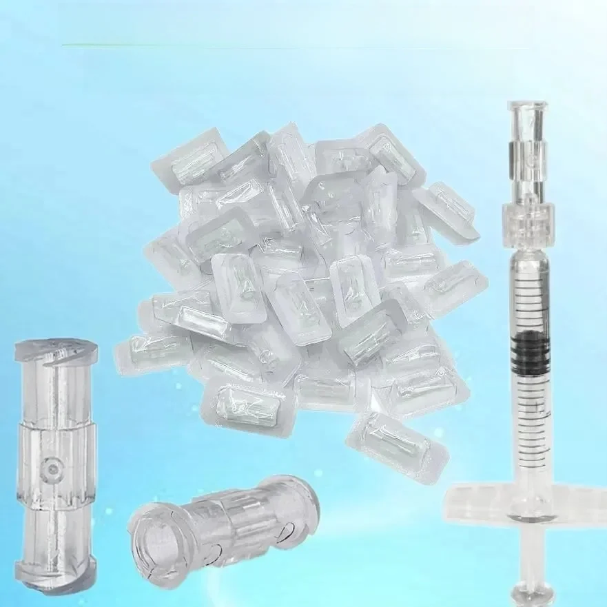 Adapter Luer Lock z podwójnym gwintem Jednorazowe, sterylne opakowanie Przezroczysta plastikowa część pneumatyczna Dwukierunkowe złącze strzykawki do przenoszenia — zdjęcie 2