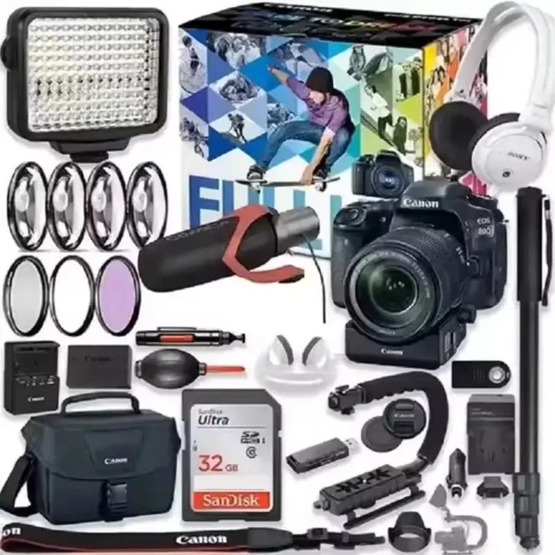 PROMO DELIVERY Can-ons E-OS 80D D-SLR Camera