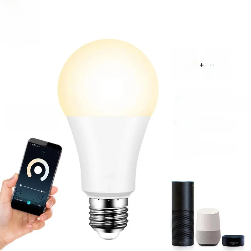 Tuya Wifi Smart Light Bulb LED RGB Lamp E27 110V 220V Smart Light Bulbs Led Lamps For Google Alexa Alice Voice Control Cold Warm — zdjęcie 2