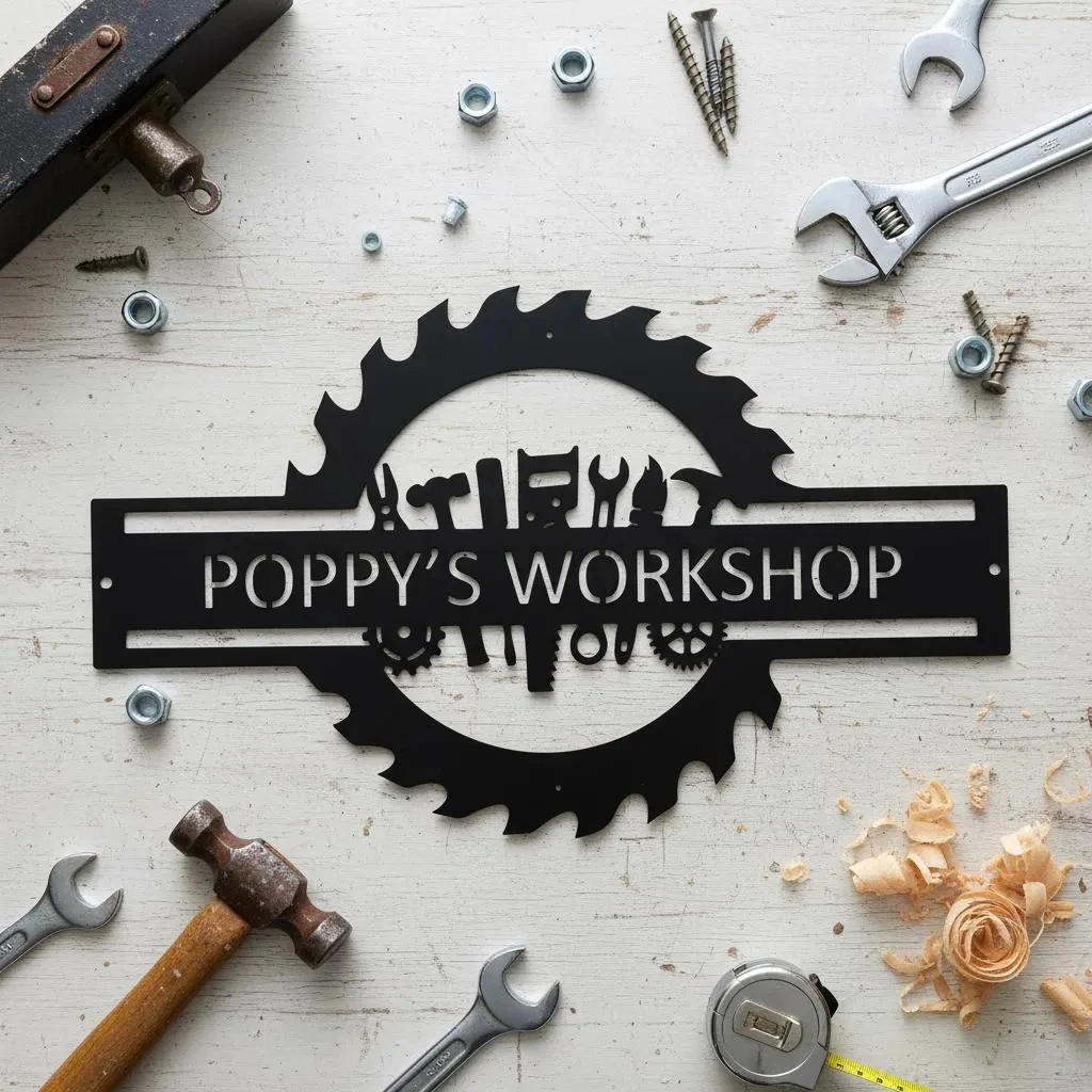 Custom Garage Name Sign,Worksh - огляд і ціна Workshop Tools Name