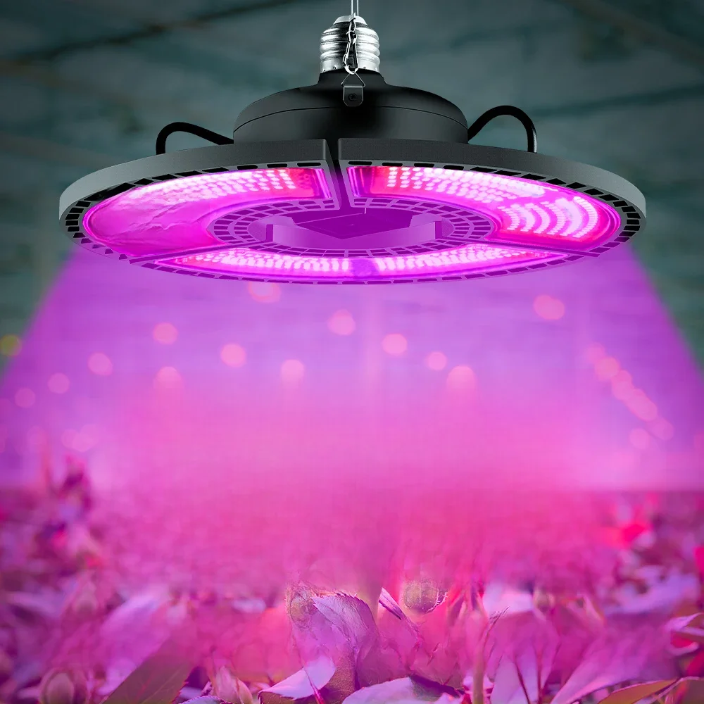 LED Hydroponics Plant Grow Light, Mudas de flores internas, Cultivo Vegetal com Estufa, Luz LED para