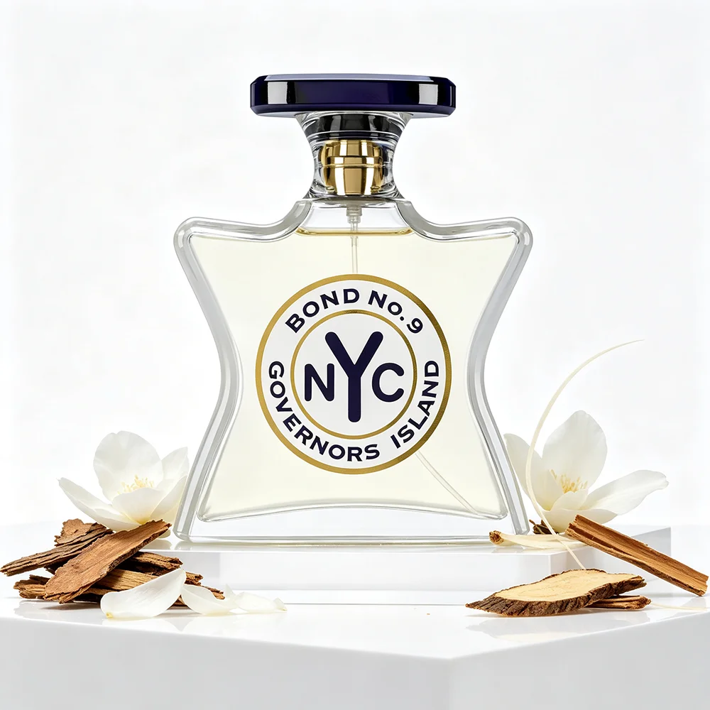 Bond No.9 Governors Island Eau De Parfum Spray 100ml Unisex Warm Woody Incense Scent Resin Honeyed Ambrox Cedar Musk Vetiver Long Lasting Luxury Gift for Him Her