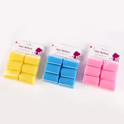 6pcs Sponge Hair Rollers, Foam Hair Roller Sleeping Hair Curlers Flexible Hair Styling Curlers Sponge Curlers