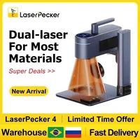 Laserpecker-máquina de grabado láser CNC 8K, 10W, Bluetooth 5,0, MINI grabador láser portátil para corte de Metal, carpintería LP4