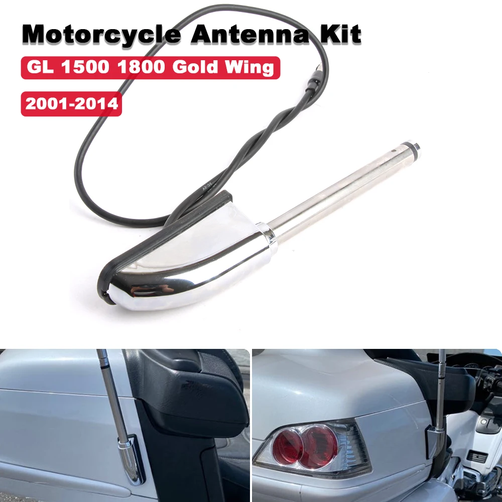 

Motorcycle Antenna Kit For Honda Glodwing Glod Wing GL 1800 GL1800 GL1500 GL1 500 2001-2013 2014 Audio/Comfort/Navi Accessories