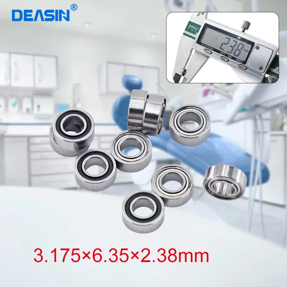 10pc SR144 high speed handpiece ceramic bearings nsk tosi coxo compatible Dental Bearings 3.175*6.35*2.381 mm