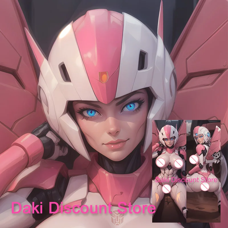 

Двусторонняя наволочка для подушки Dakimakura Arcee autobot с аниме принтом в натуральную величину