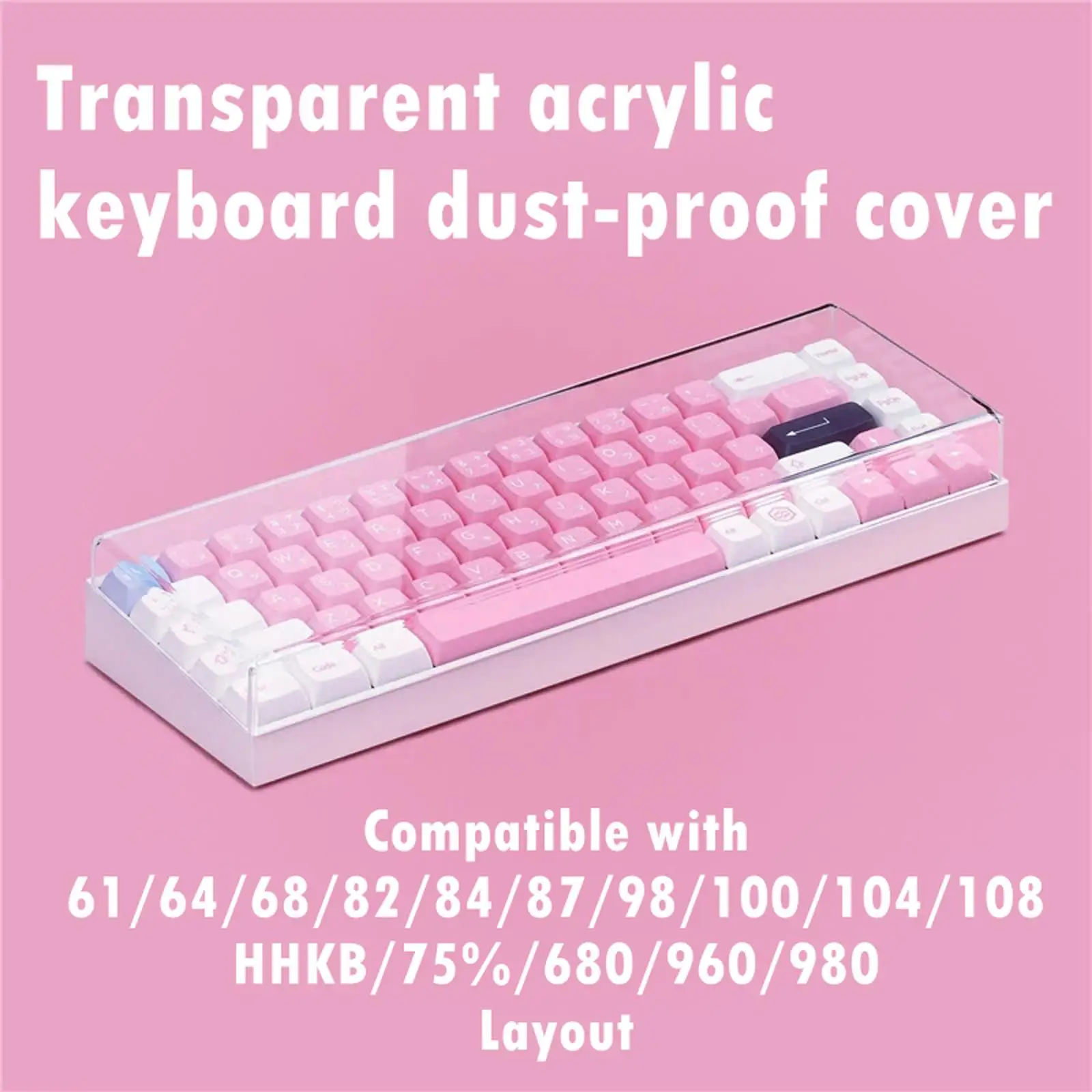 108 Keys Keyboard Dust Cover Acrylic Transparent High Performance Film Premium Keyboards Case For Mechanical Gaming Keyboard