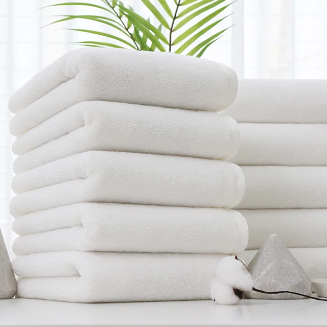 [Cotton Cloud] very thick 200g 100% cotton, 30 water Hotel towel, 5 White/10 sheets, bath towel, 40*80cm Cotton Cloud