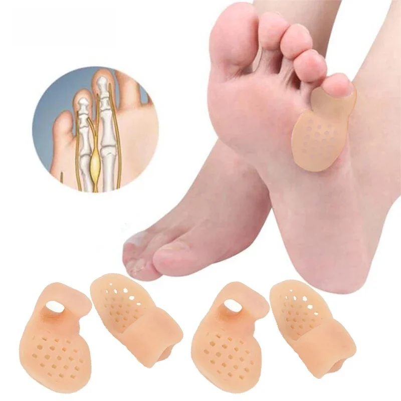 Orthèses respirantes pour petits orteils, Correction de l'hallux Valgus, soins du pied, séparation du pouce et des orteils qui se chevauchent, 6 pièces