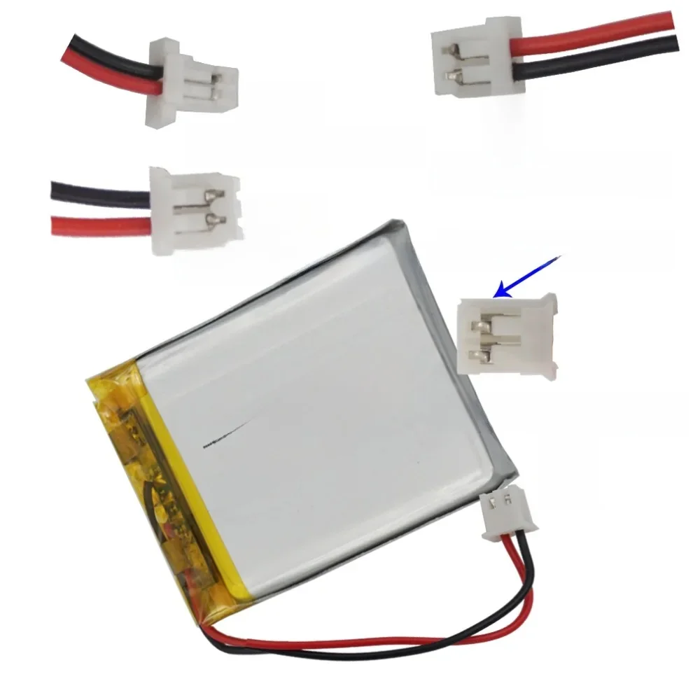 3.7V 900mAh 3.33Wh Polymer Li Lithium Battery 603443 JST 2pin Plug Repair GPS Controller Car DashCamera Music Player Bluetooth
