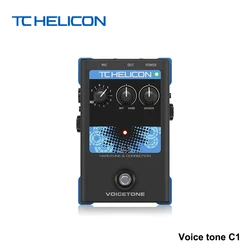 TC Helicon Voicetone C1 Hardtune and Correction Vocal Guitar Pedal Simple 1-Button Stompbox for Flexible Pitch Correction