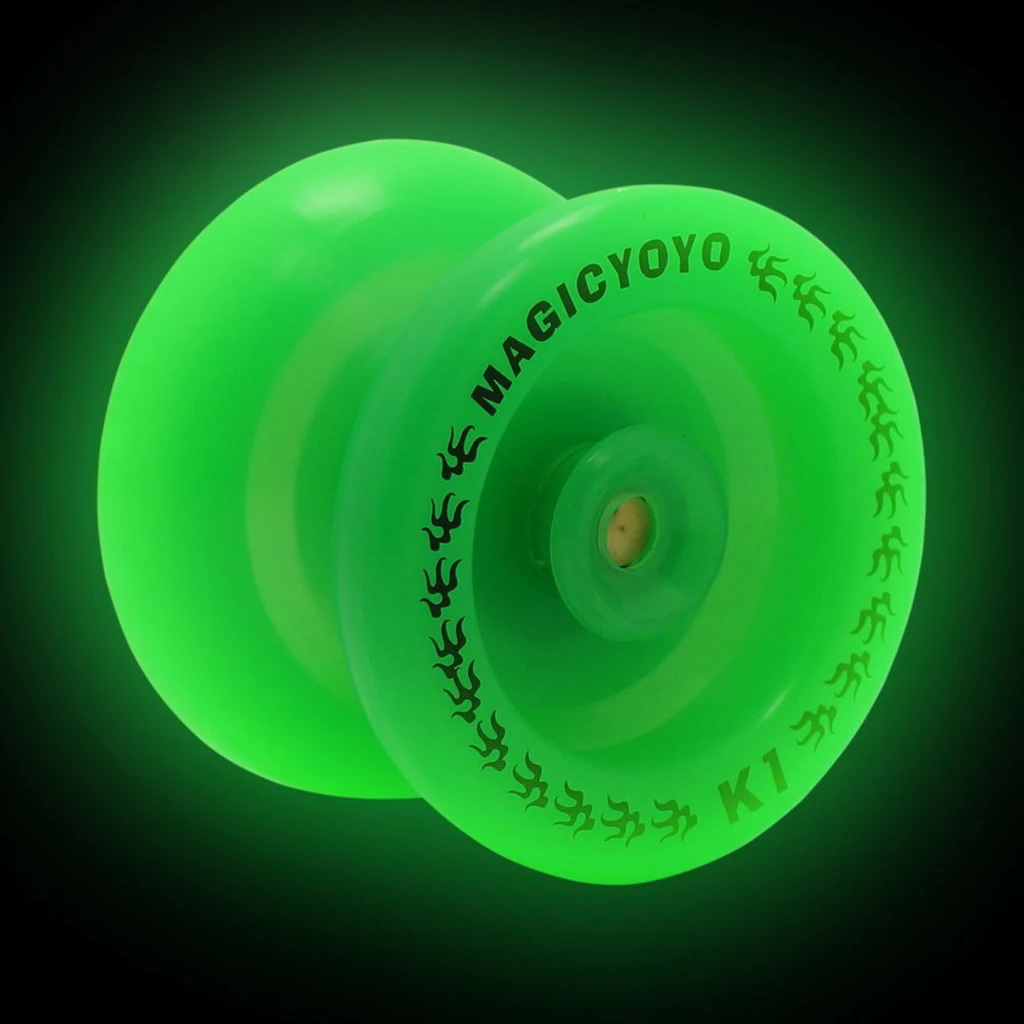 MAGICYOYO K1 Palla magica professionale verde che si illumina al buio per bambini - Principiante per giochi avanzati Idea regalo di Natale