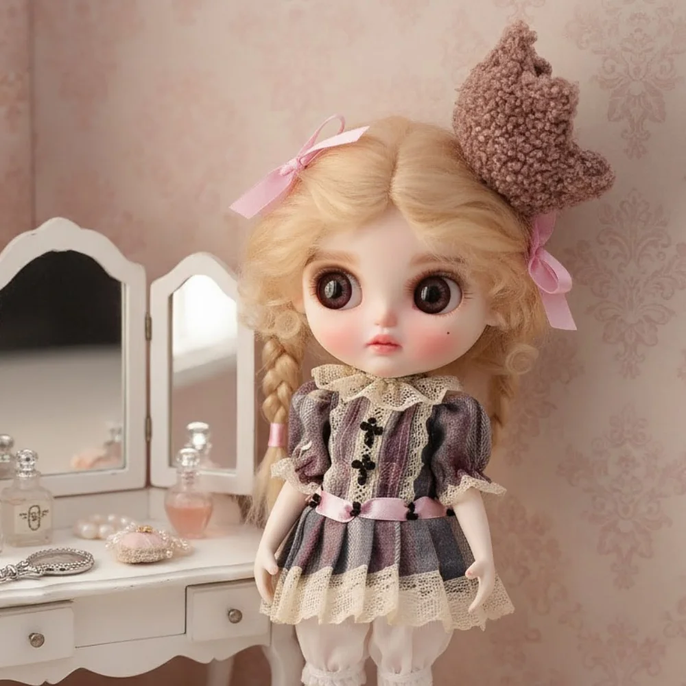 

Cloveray новая оригинальная 12-дюймовая фарфоровая кукла супер милая полностью керамическая кукла ретро фарфоровая кукла высокое качество художественный подарок ручной работы