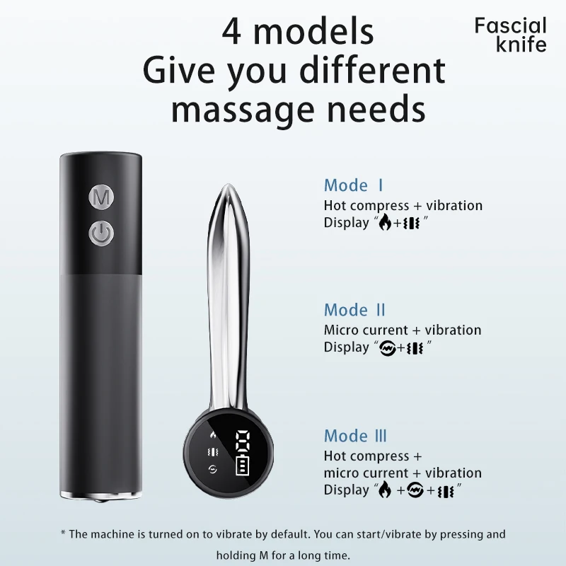 

Electric Fascia Massager with Vibration for Body and Muscle Relaxation Scraping Tool Deep Massage Blade for Fitness Recovery Use