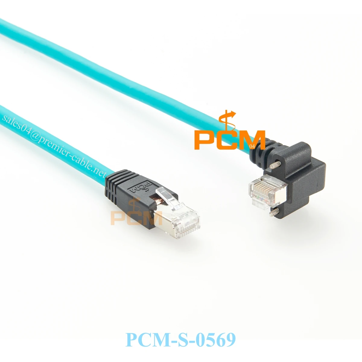 

CAT6A RJ45 GigE Ethernet Cable 10GbE High-Speed Shielded and High flex wire Network Cable with Side Routing