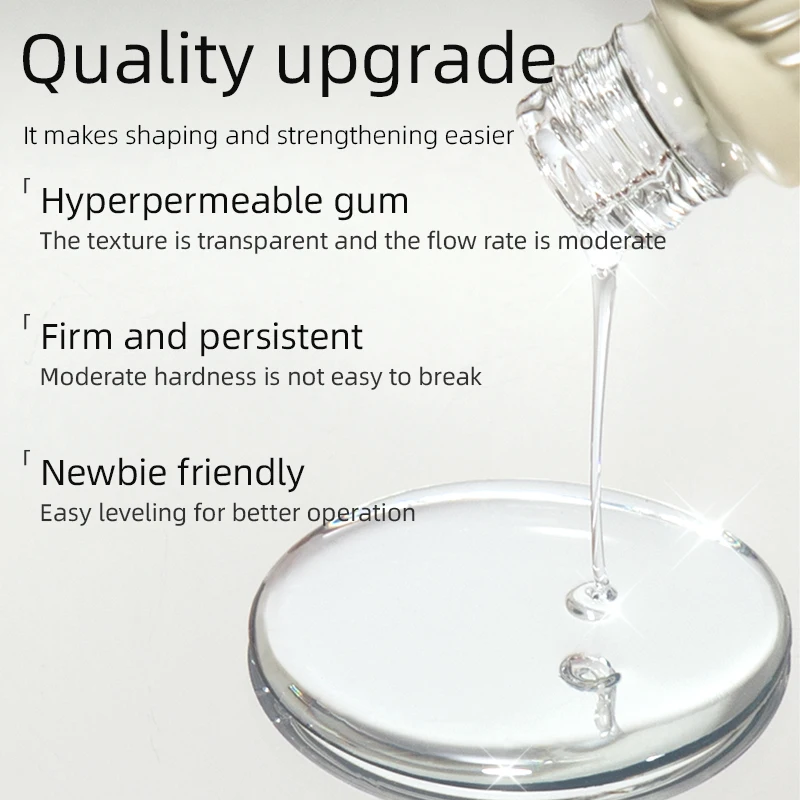 RS NAIL 10ml Reinforce Gel Nail Polish Self-leveling Construction Gel Semi Permanent Soak Off UV Varnish Base Reinforcement Gel - Image 5