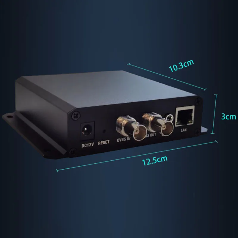 Mini codificador de transmisión de vídeo en vivo CVBS H265 H264 Mjpeg AV