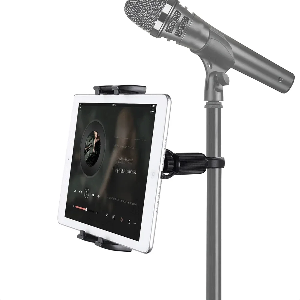 AliExpress xnyocn Universal Tablet Stand Microphone Motorcycle Bike Adjustable Angles Bracket Holder 5-12.9" for Ipad Pro Air Mini Iphone 15 Mount